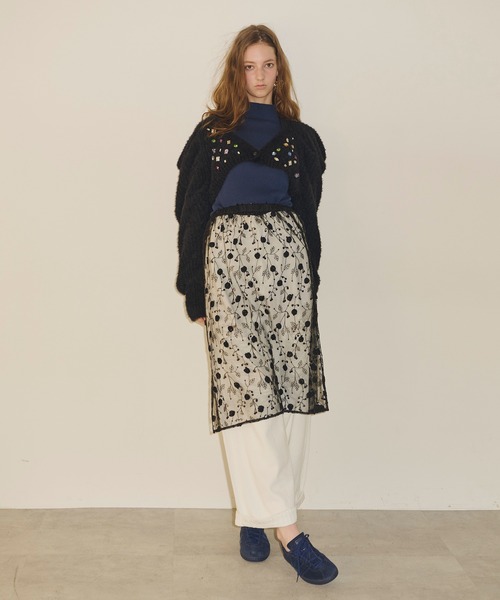 「J1U by LA BELLE ETUDE」 ロングスカート FREE ブラック レディース_画像4