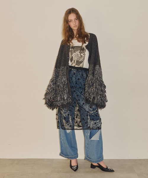 「J1U by LA BELLE ETUDE」 ロングスカート FREE ブラック レディース_画像6