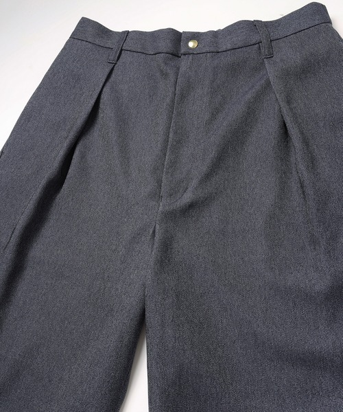 ワイドパンツ ジーンズ Faux Denim Tuck Wide Pants メンズ レディースの画像