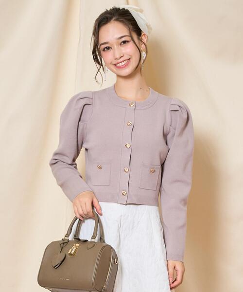 「WILLSELECTION」 ニットカーディガン FREE ブラウン レディース_画像2