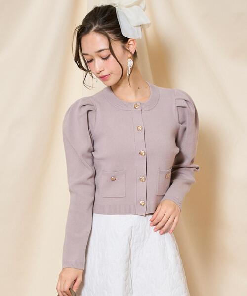 「WILLSELECTION」 ニットカーディガン FREE ブラウン レディース_画像3