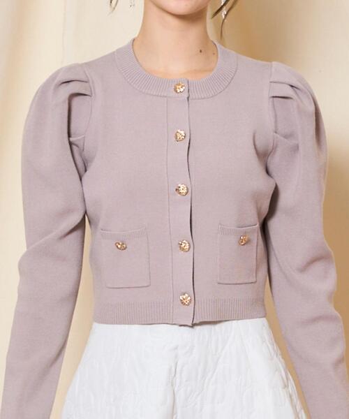 「WILLSELECTION」 ニットカーディガン FREE ブラウン レディース_画像6