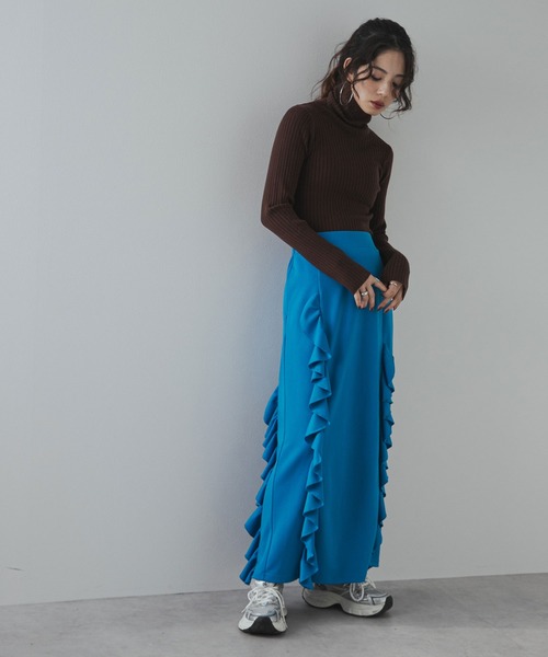 「bohmal」 タートルネックニット FREE ブラウン レディース_画像7