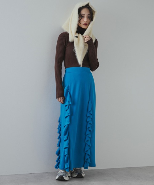 「bohmal」 タートルネックニット FREE ブラウン レディース_画像9