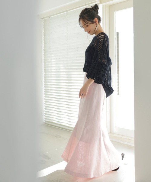 「anuans」 スカート SMALL ベージュ レディースの画像