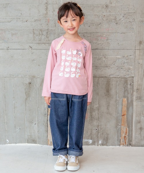 「RAGMART」 「KIDS」長袖カットソー 130cm ピンク キッズ_画像4