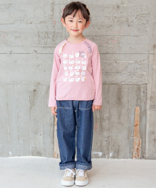 「RAGMART」 「KIDS」長袖カットソー 130cm ピンク キッズ_画像5