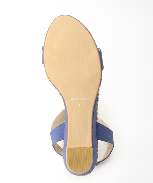 「LE TALON」 フラットサンダル MEDIUM シルバー レディース_画像2