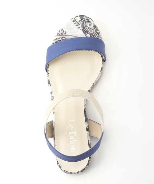 「LE TALON」 フラットサンダル MEDIUM シルバー レディース_画像5