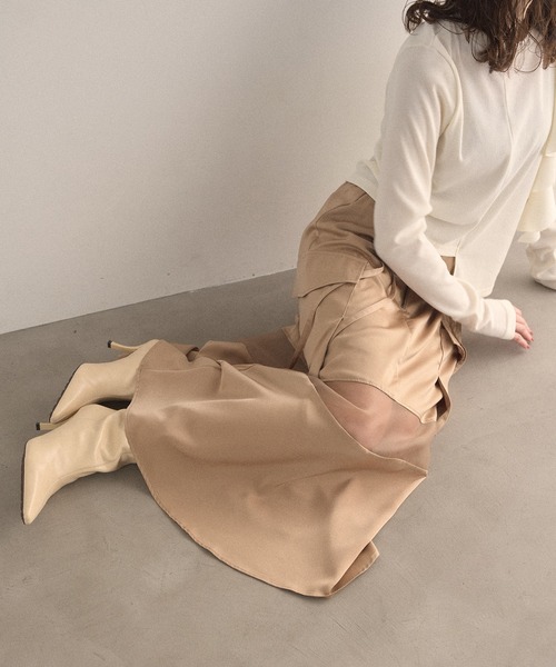 スカート mieli invariant Military Gloss Skirt MIELI INVARIANT（ミエリインヴァリアント） スカート Military Gloss