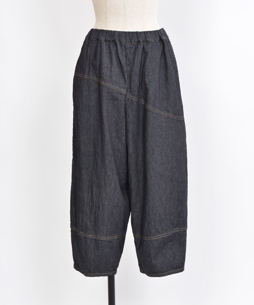 「gomme」 デニムパンツ MEDIUM ブラック レディースの画像