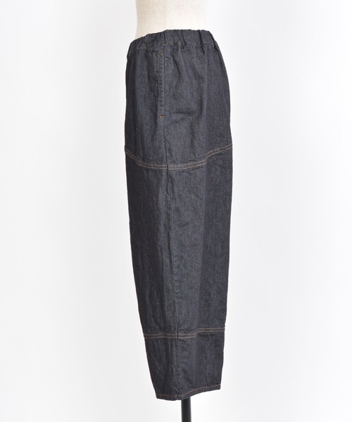 「gomme」 デニムパンツ MEDIUM ブラック レディースの画像