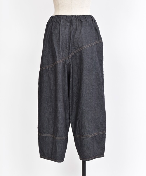 「gomme」 デニムパンツ MEDIUM ブラック レディースの画像