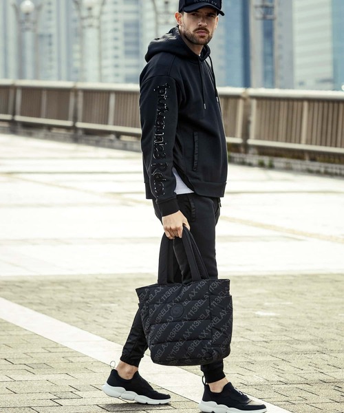 「1PIU1UGUALE3 RELAX 」 トートバッグ ONE SIZE ブラック×ホワイト メンズ_画像6