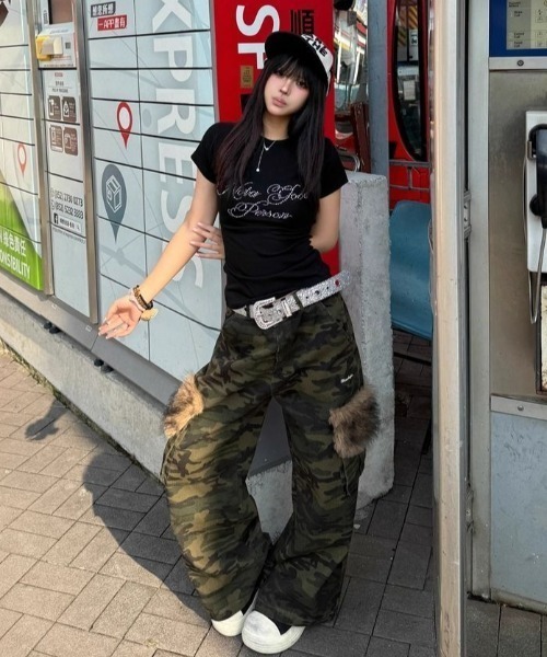 lilful tシャツ 半袖 「26年春夏新作」Y2K ラインストーンロゴ 半袖