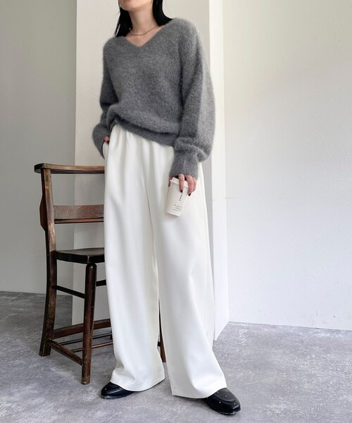 「fredy emue」 イージーパンツ 38 ブラック レディース_画像3