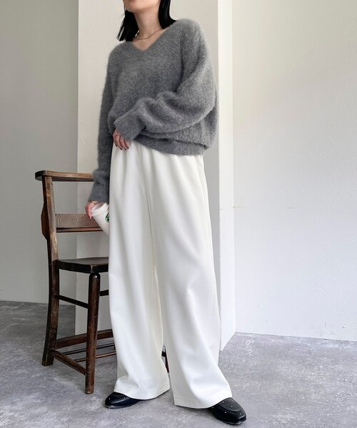 「fredy emue」 イージーパンツ 38 ブラック レディース_画像4