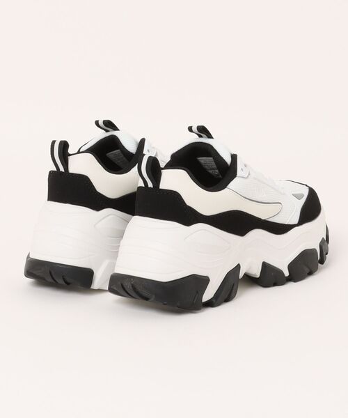 「FILA」 ローカットスニーカー 24.0cm ホワイト×ブラック レディース_画像2