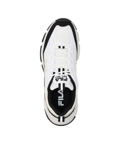 「FILA」 ローカットスニーカー 24.0cm ホワイト×ブラック レディース_画像9