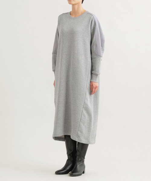 「EVEX by KRIZIA」 長袖ワンピース 40 ダークネイビー レディースの画像