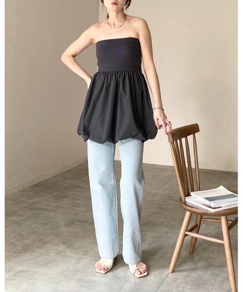 She's Closet チュニック カップ付き 2WAY バルーン キャミソール