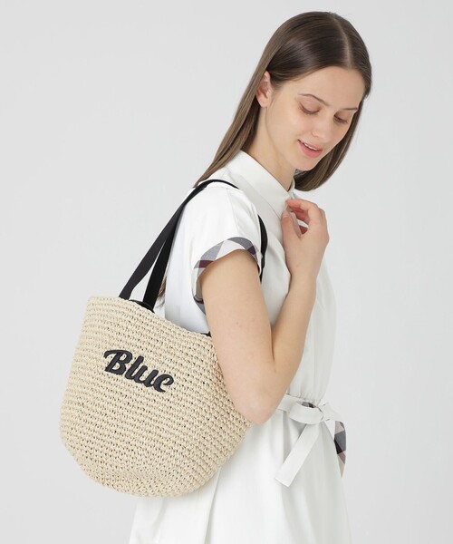 ロゴ刺繍ペーパートート BLUE LABEL CRESTBRIDGE（ブルーレーベルクレストブリッジ