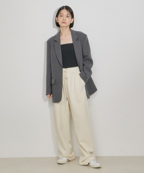 「ADAM ET ROPE'」 スウェットパンツ 36 ホワイト系その他7 レディース_画像4