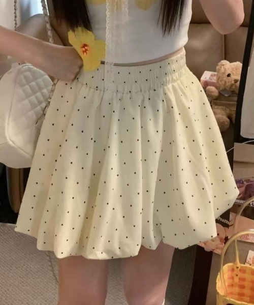 MUSHINSA ドット柄バルーンスカート スカート 夏 ドット柄バルーンミニスカート : ZOZOTOWN Yahoo!店