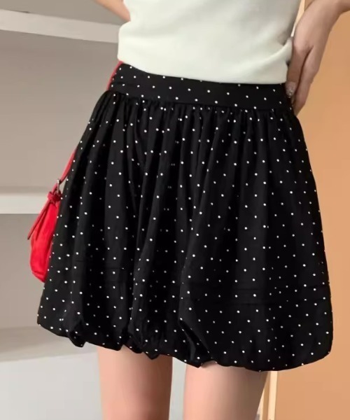新品　KENZO ミニスカート ボーダー ドット柄 スカート 夏 ドット柄バルーンミニスカート : ZOZOTOWN Yahoo!店