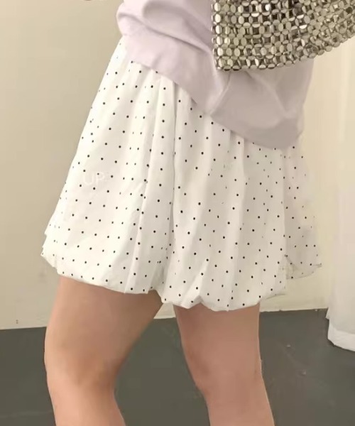 スカート 夏 ドット柄バルーンミニスカート : ZOZOTOWN Yahoo!店