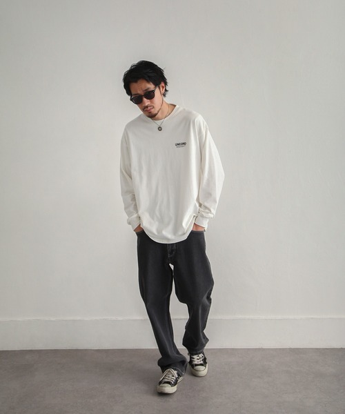 「UNCORD」 長袖Tシャツ LARGE ブラック メンズ_画像2