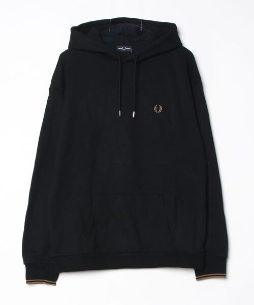 FRED PERRYプルオーバーパーカー美品 FRED PERRY（フレッドペリー） プルオーバーパーカー L ブラック