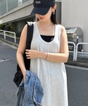 ワンピース 夏 ノースリーブ2wayスウェット...の詳細画像2
