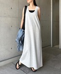 ワンピース 夏 ノースリーブ2wayスウェット...の詳細画像3