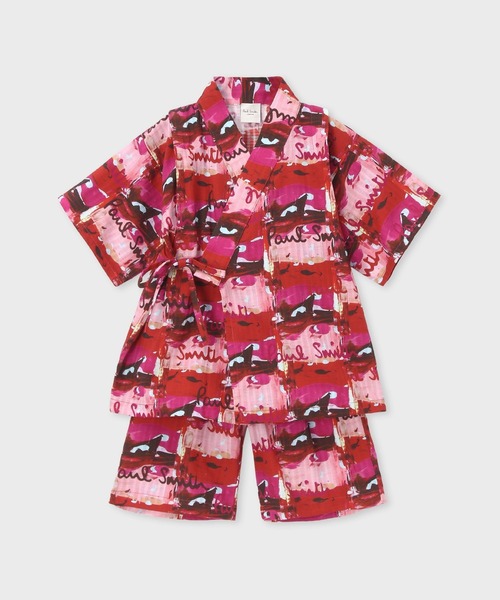 Paul Smith JUNIOR 甚平 浴衣 ジュニア ペインティングコラージュ