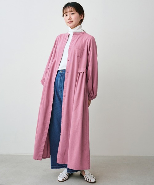 「Sunny clouds」 長袖ワンピース X-LARGE グリーン レディース_画像9