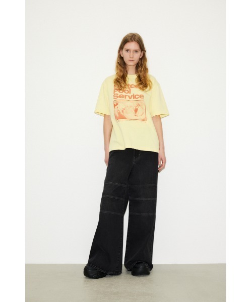 「THROW by SLY」 デニムパンツ 1 ブラック レディース_画像4