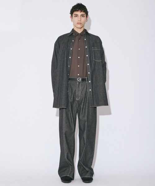 「beautiful people」 長袖シャツ 36 ブラック レディース_画像5