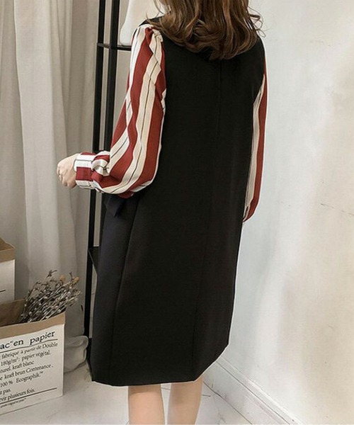 「AMELY」 「La-gemme」ベスト X-LARGE カーキ レディース_画像9