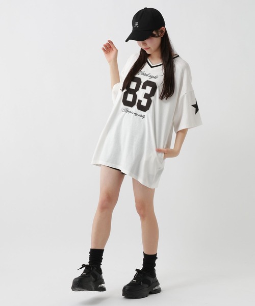 「repipi armario」 「KIDS」Tシャツワンピース SMALL ブルー系その他 キッズ_画像3