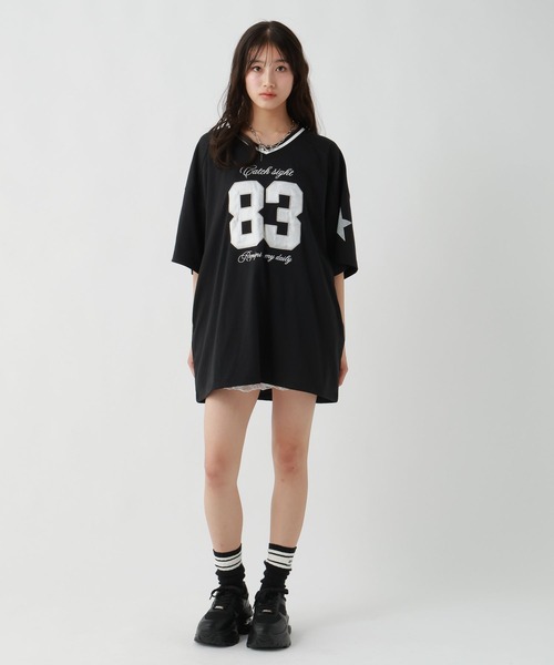 「repipi armario」 「KIDS」Tシャツワンピース SMALL ブルー系その他 キッズ_画像6