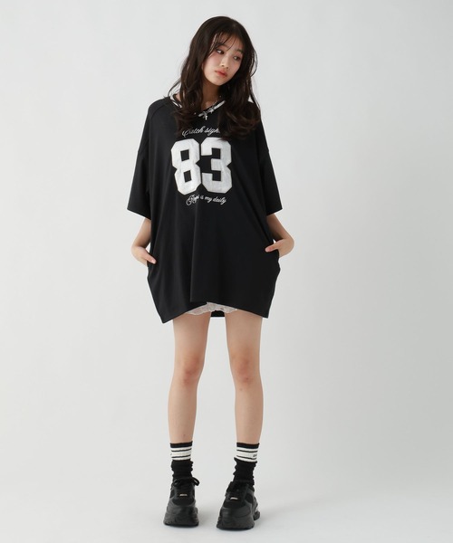 「repipi armario」 「KIDS」Tシャツワンピース SMALL ブルー系その他 キッズ_画像7