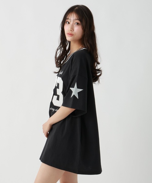 「repipi armario」 「KIDS」Tシャツワンピース SMALL ブルー系その他 キッズ_画像8