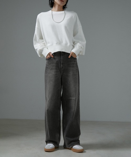 「Healthy denim」 デニムパンツ 25 ブラック系その他 レディース_画像7