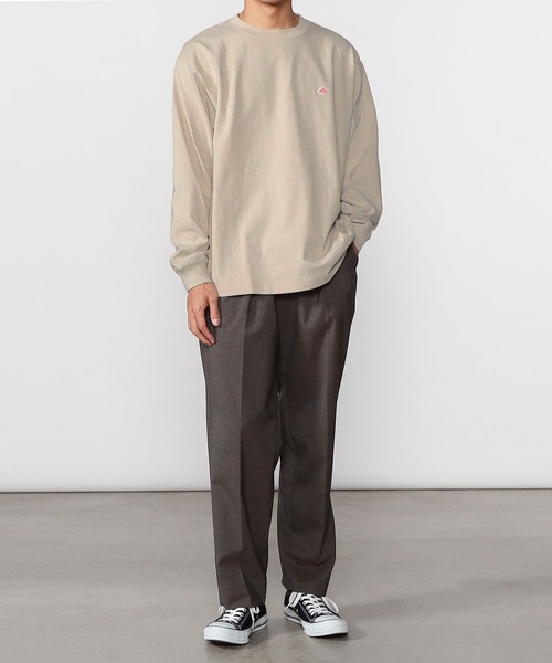 「DANTON」 長袖Tシャツ 38 ブラック メンズ_画像2