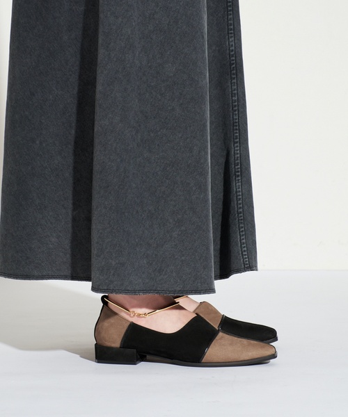 「GRISE」 シューズ 24.5cm ブラック×ブラック レディース_画像6