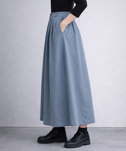 「SallyLunn」 スラックス MEDIUM カーキ レディース_画像2