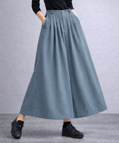 「SallyLunn」 スラックス MEDIUM カーキ レディース_画像6