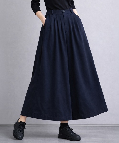 「SallyLunn」 スラックス MEDIUM カーキ レディース_画像8