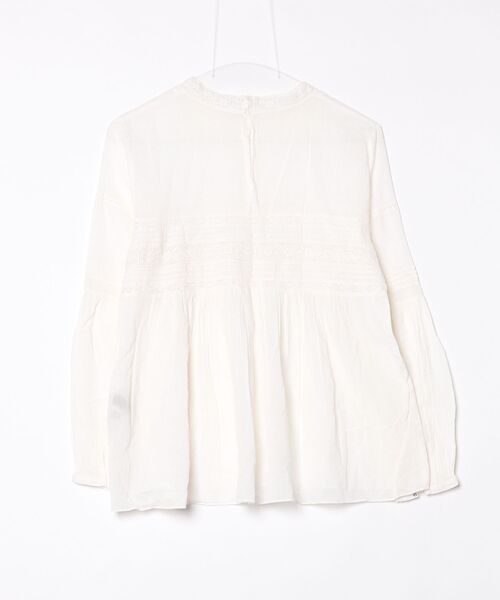 「Demi-Luxe BEAMS」 長袖ブラウス 36 ホワイト レディース_画像2